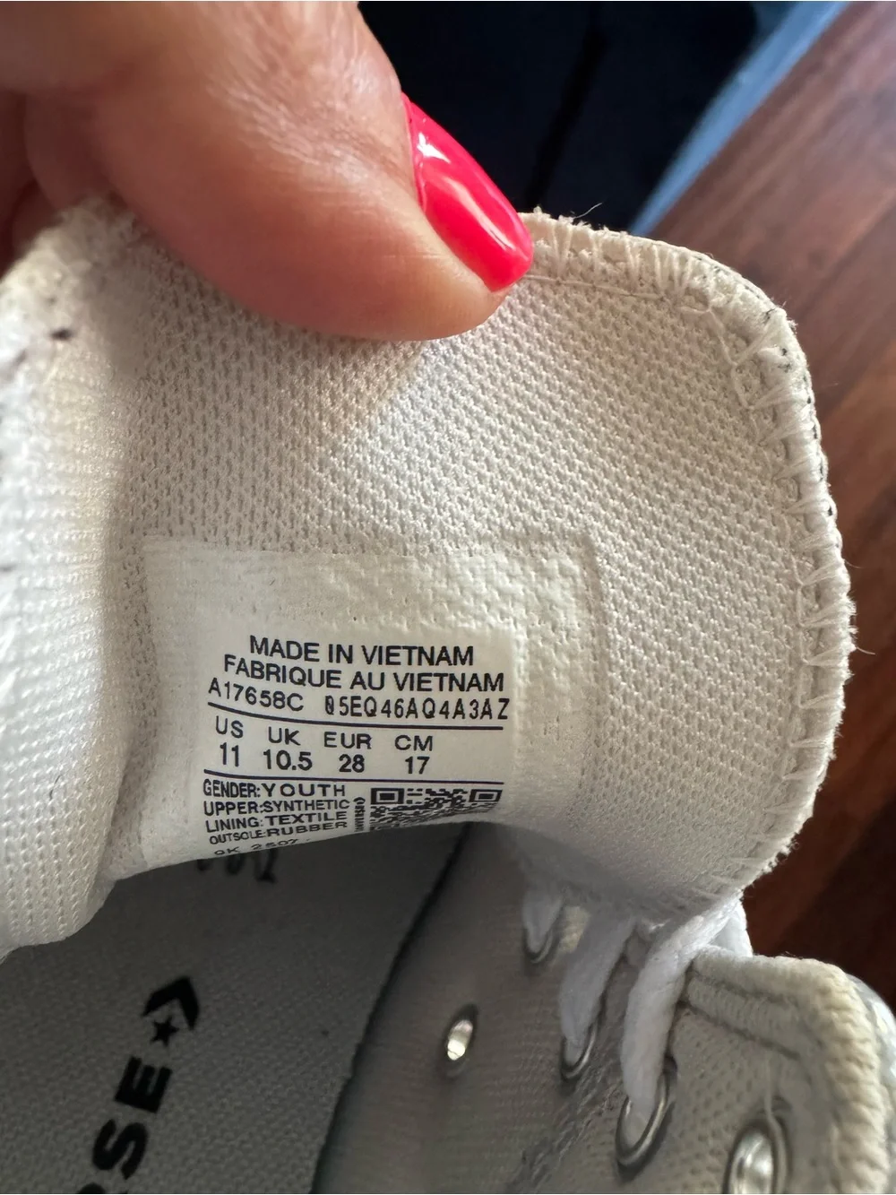 Converse Kids High Top Sneakers in Silver Glitter